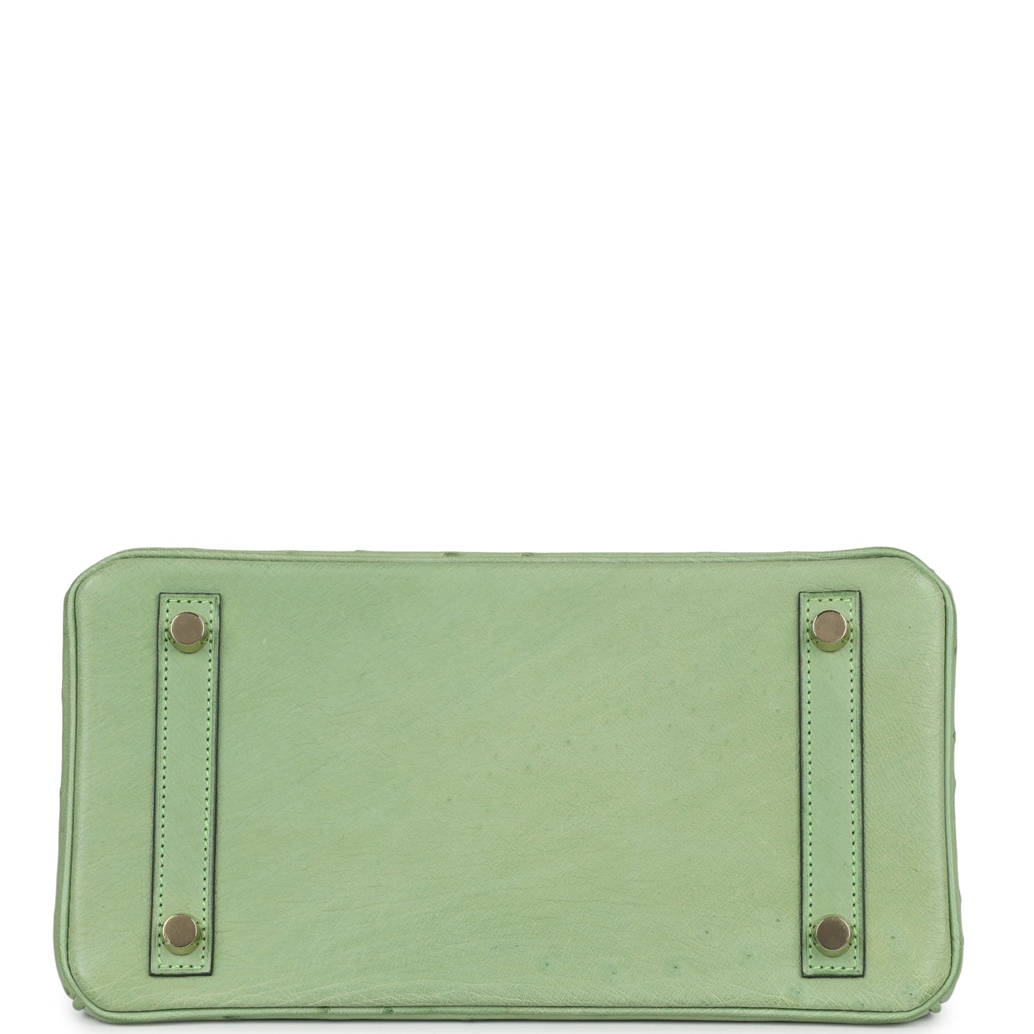 Hermes Birkin 25 Vert Criquet Ostrich Gold Hardware - Image 8