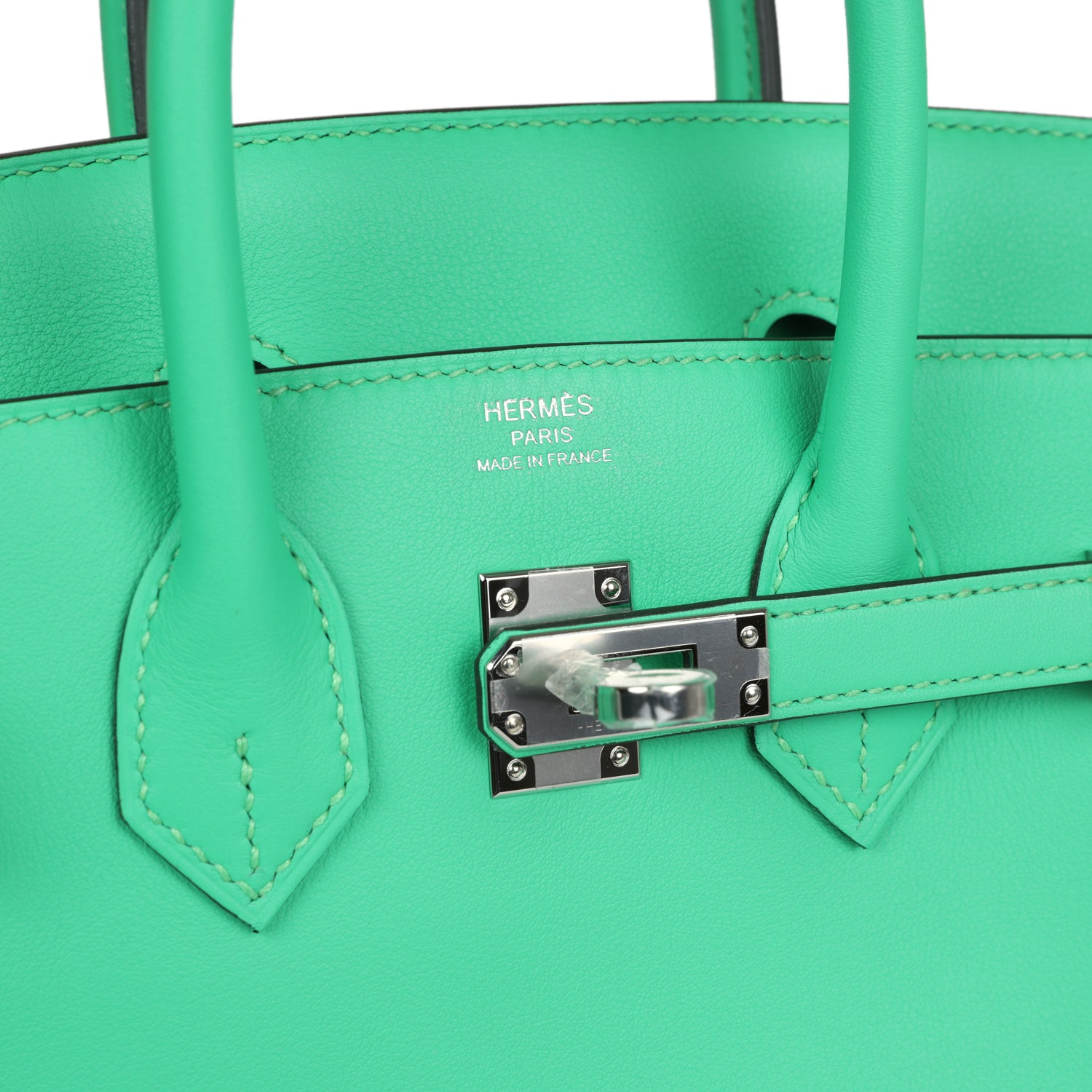 Hermes Birkin 25 Vert Comics Swift Palladium Hardware - Image 7