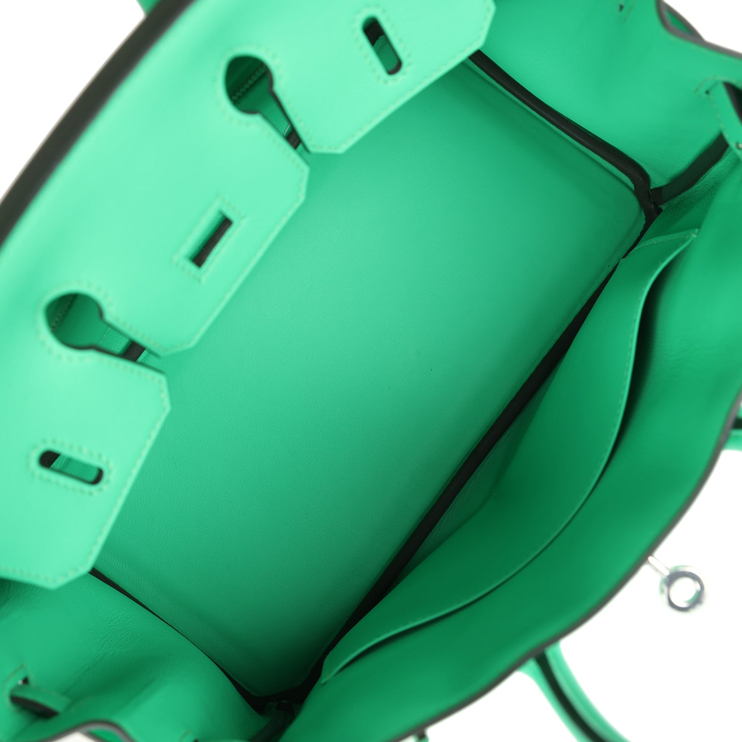 Hermes Birkin 25 Vert Comics Swift Palladium Hardware - Image 6