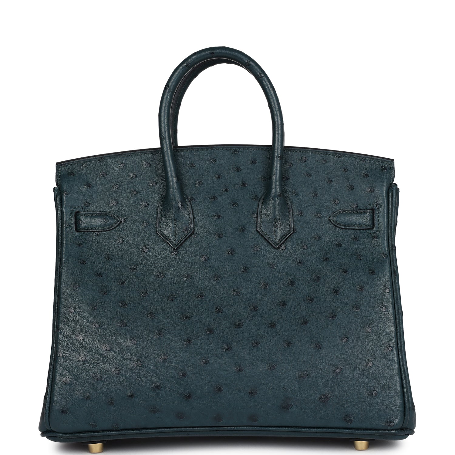 Hermes Birkin 25 Vert Cypres Ostrich Gold Hardware - Image 6