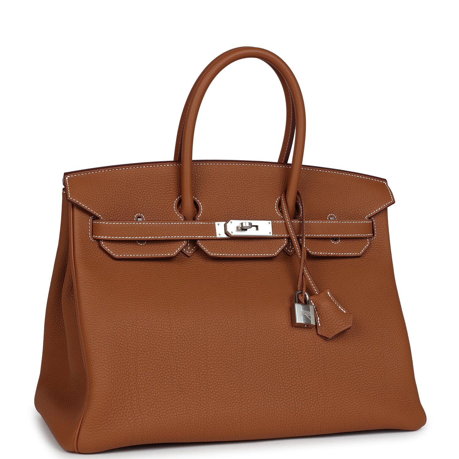 Hermes Birkin 35 Gold Togo Palladium Hardware - Image 6
