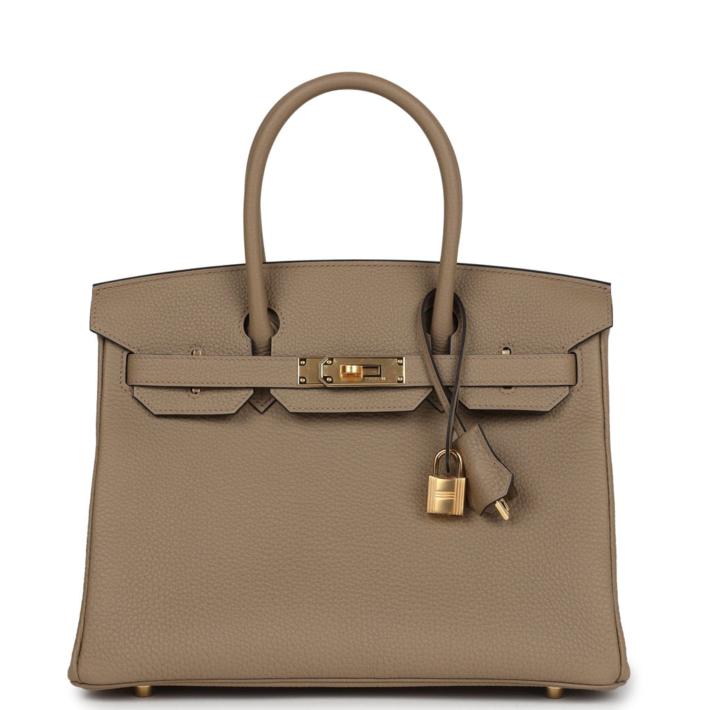 Hermes Birkin 30 Beige Marfa Togo Gold Hardware - Image 8