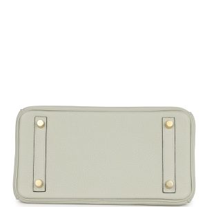 Hermes Birkin 25 Gris Neve Togo Gold Hardware