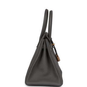 Hermes Birkin 30 Etain Togo Rose Gold Hardware