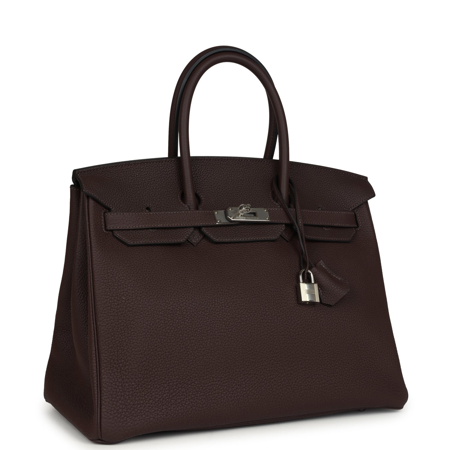Hermes Birkin 35 Chocolate Togo Palladium Hardware - Image 3
