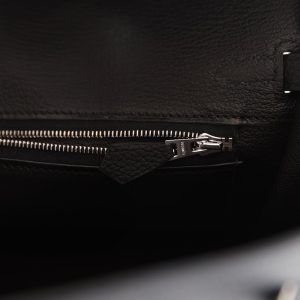Hermes Birkin 25 Black Togo Palladium Hardware