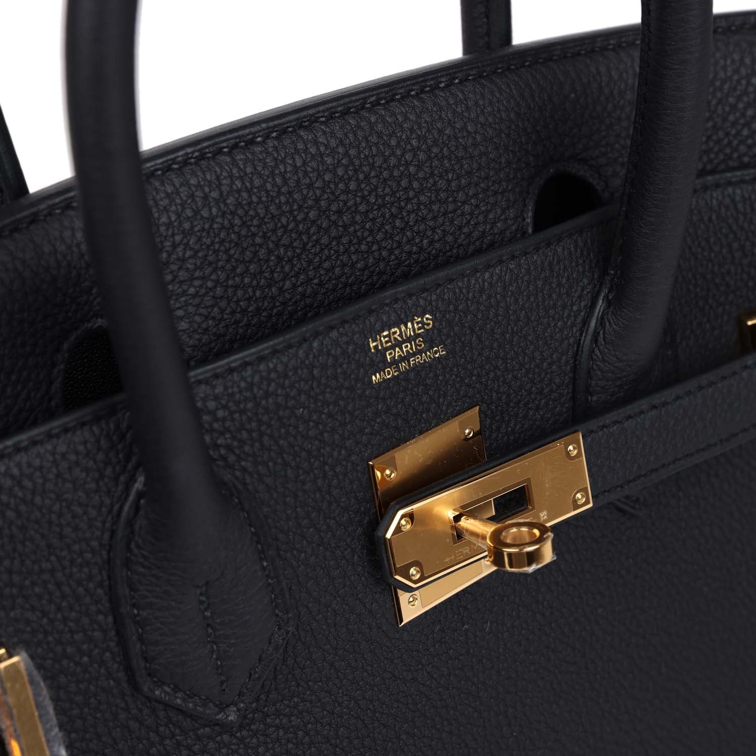 Hermes Birkin 30 Black Togo Gold Hardware - Image 7