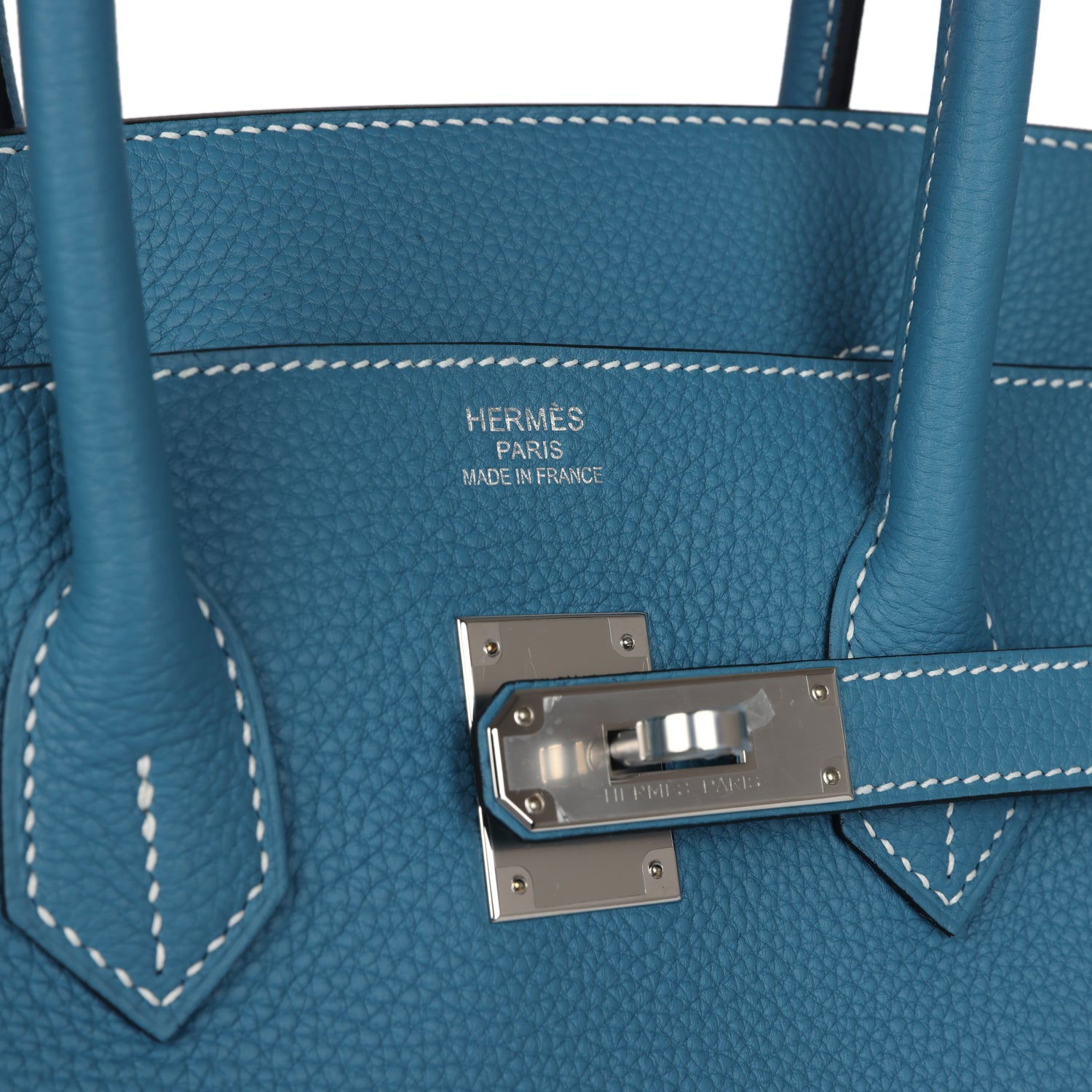 Hermes Birkin 35 Blue Jean Togo Palladium Hardware - Image 4