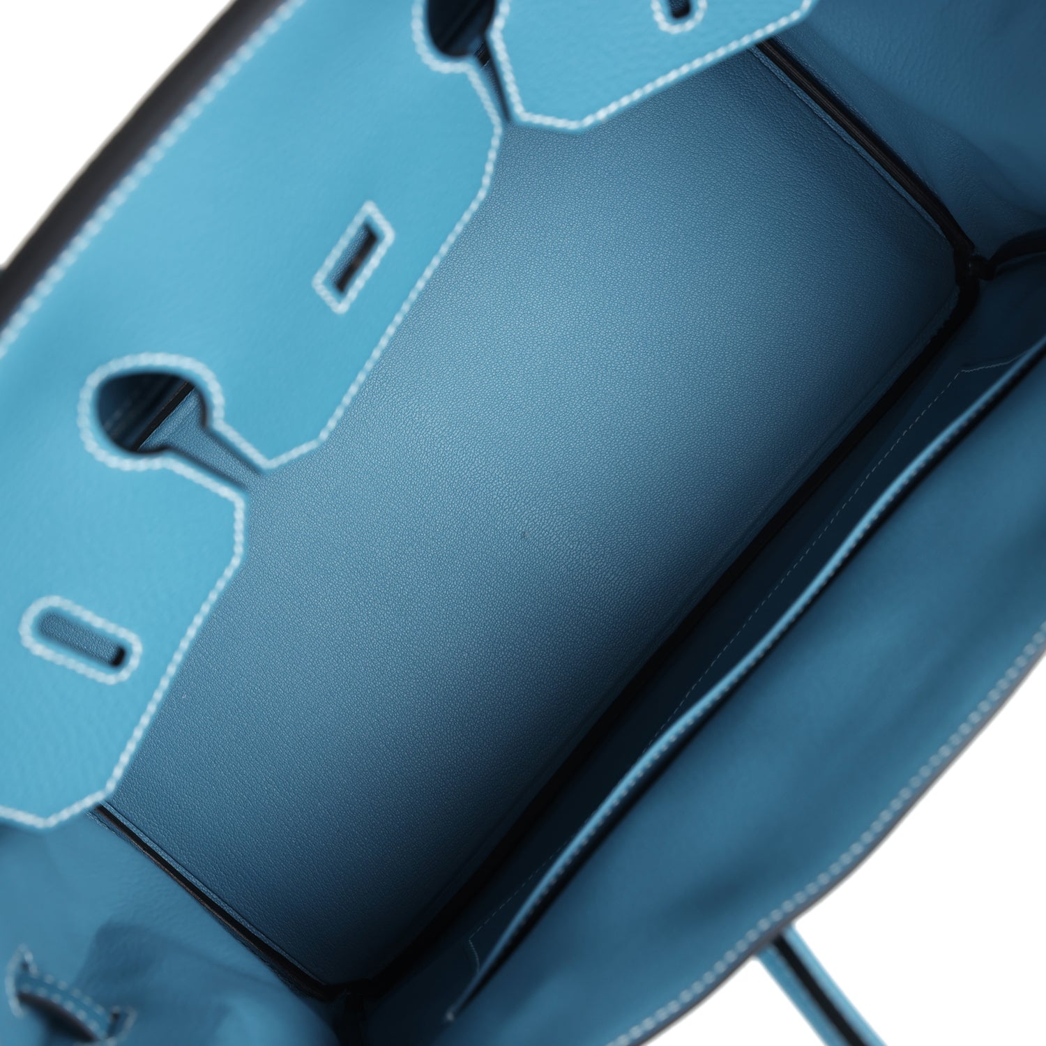 Hermes Birkin 35 Blue Jean Togo Palladium Hardware - Image 5