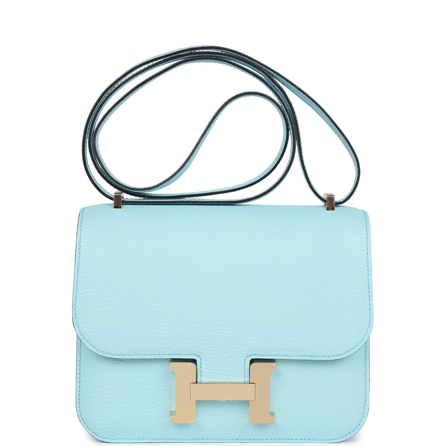 Hermes Constance 18 Bleu Zephyr Chevre Permabrass Hardware - Image 5