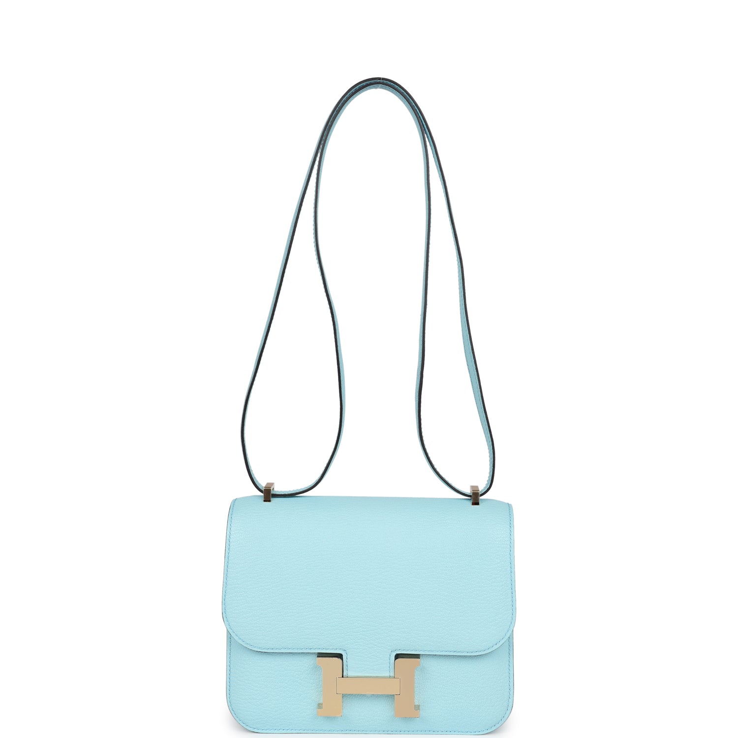 Hermes Constance 18 Bleu Zephyr Chevre Permabrass Hardware - Image 3