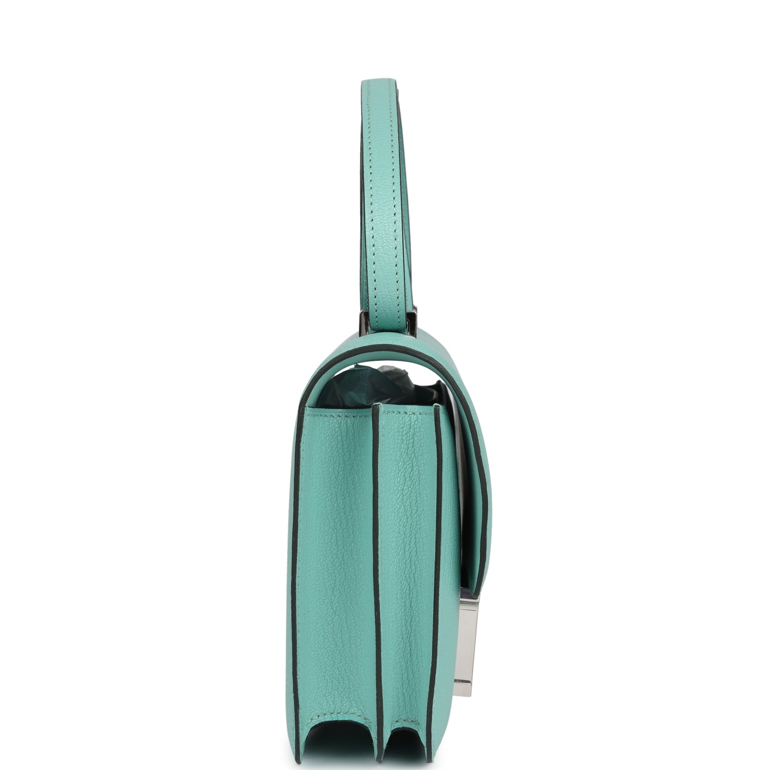 Hermes Constance 18 Aqua Chevre Palladium Hardware - Image 6