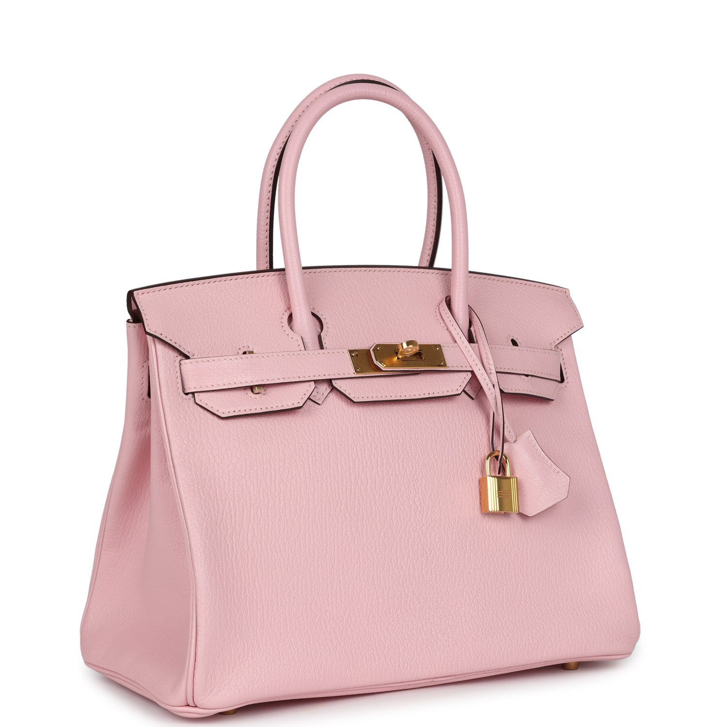 Hermes Birkin 30 Rose Sakura Chevre Mysore Gold Hardware - Image 8