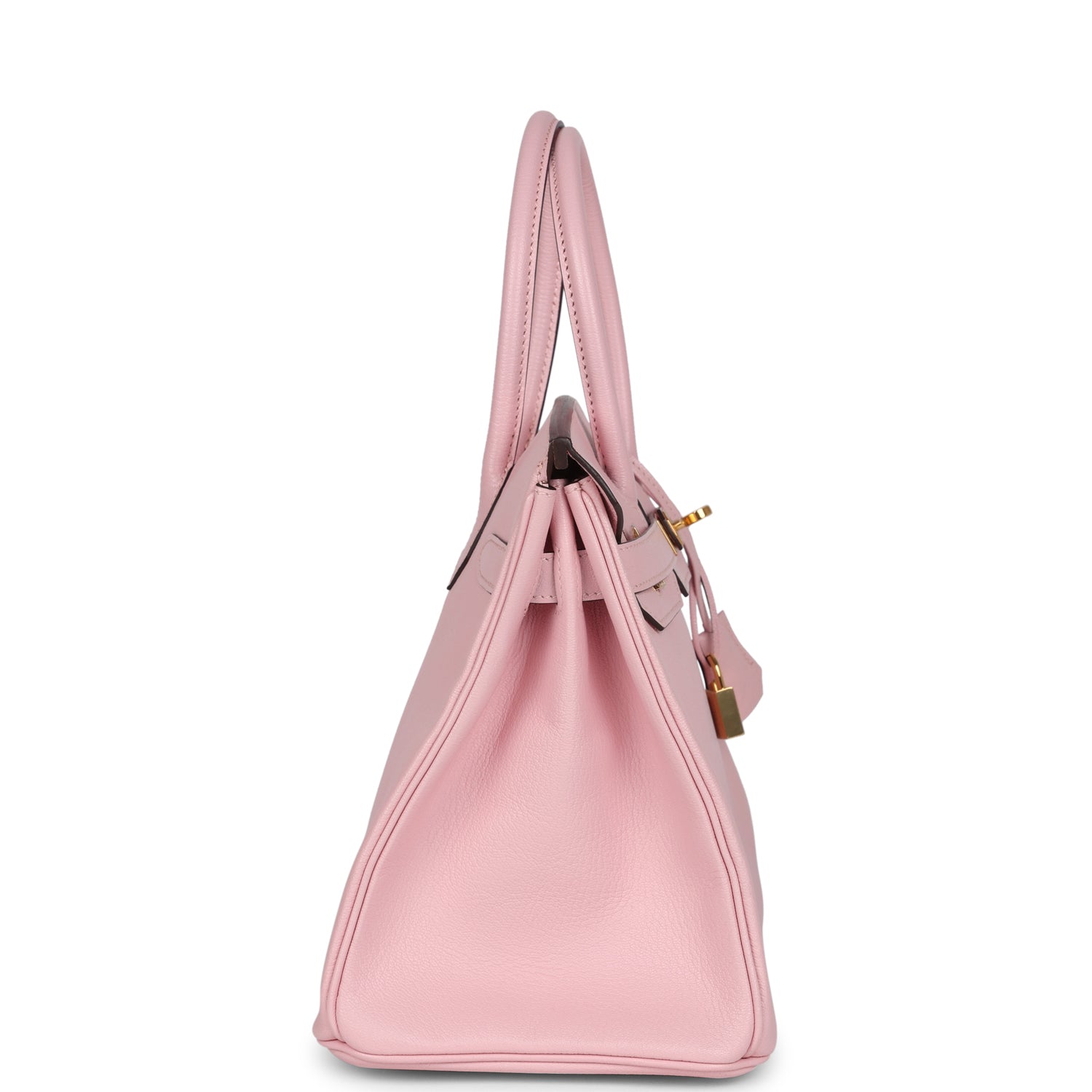 Hermes Birkin 30 Rose Sakura Chevre Mysore Gold Hardware - Image 6