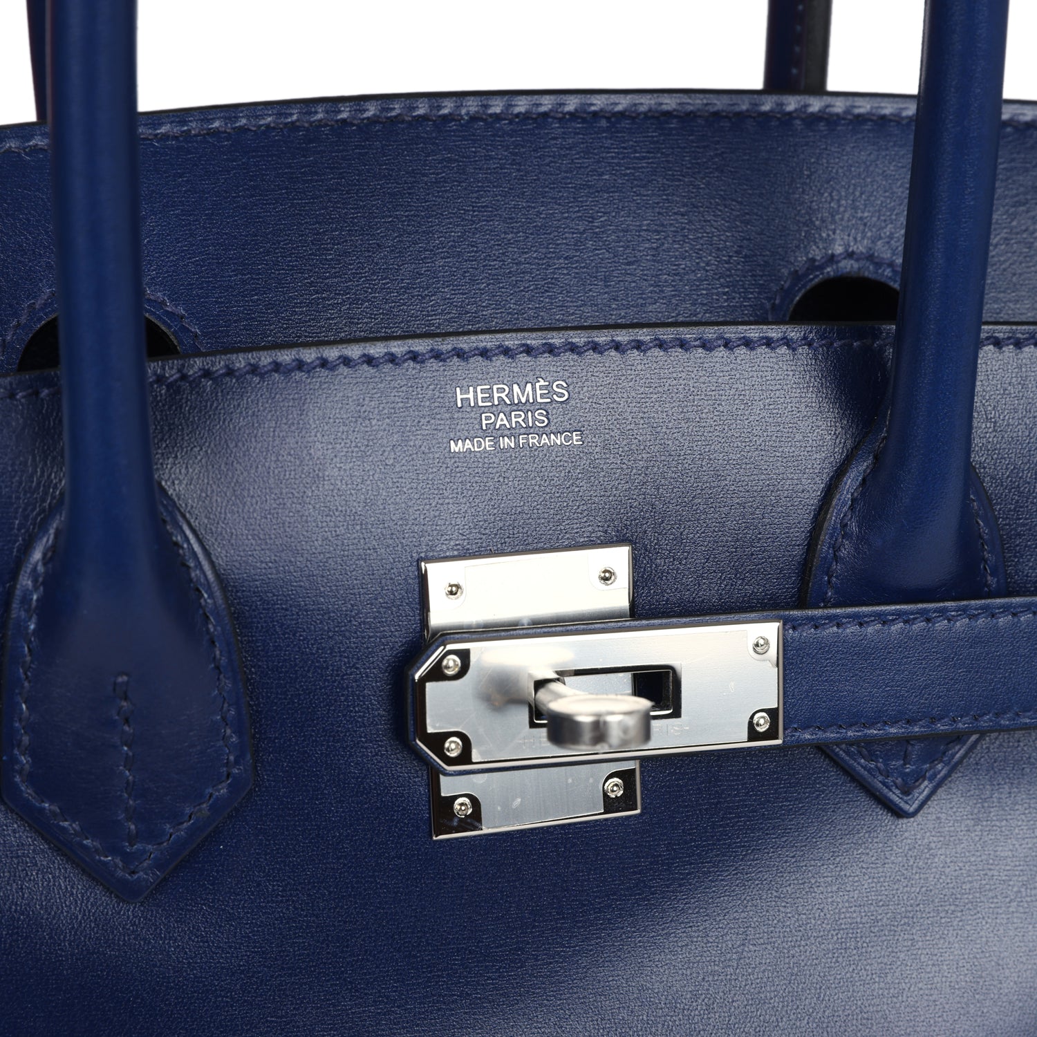 Hermes Birkin 30 Bleu Saphir Box Palladium Hardware - Image 3