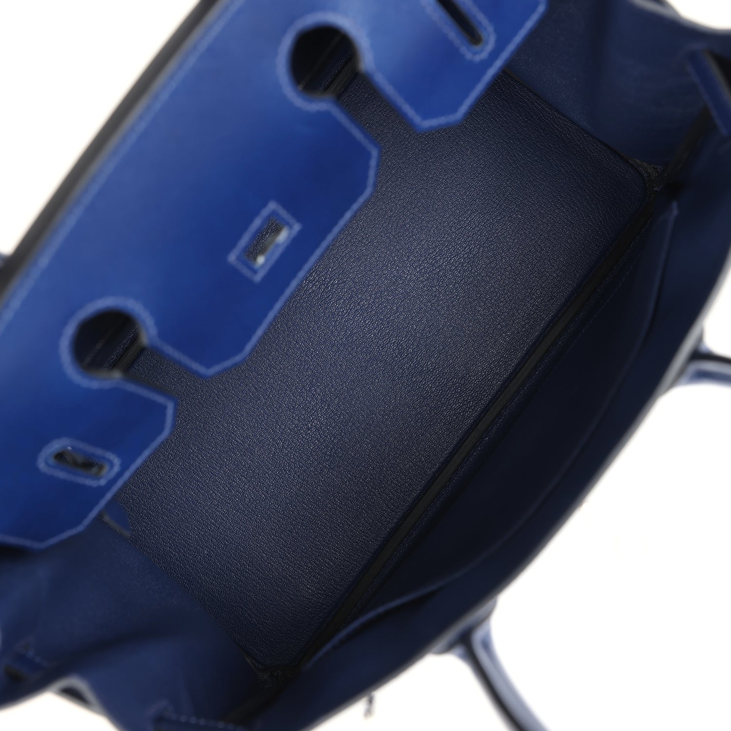 Hermes Birkin 30 Bleu Saphir Box Palladium Hardware - Image 6