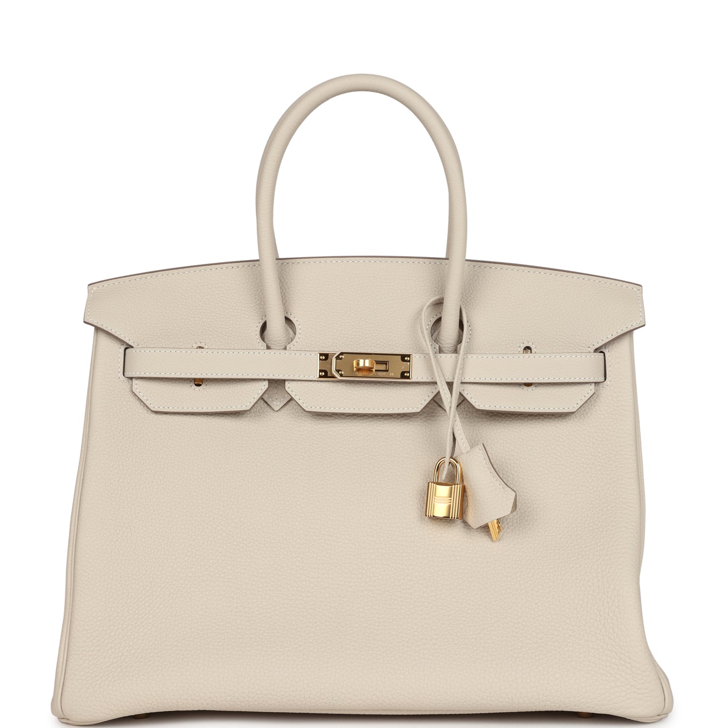 Hermes Birkin 35 Craie Togo Gold Hardware - Image 5