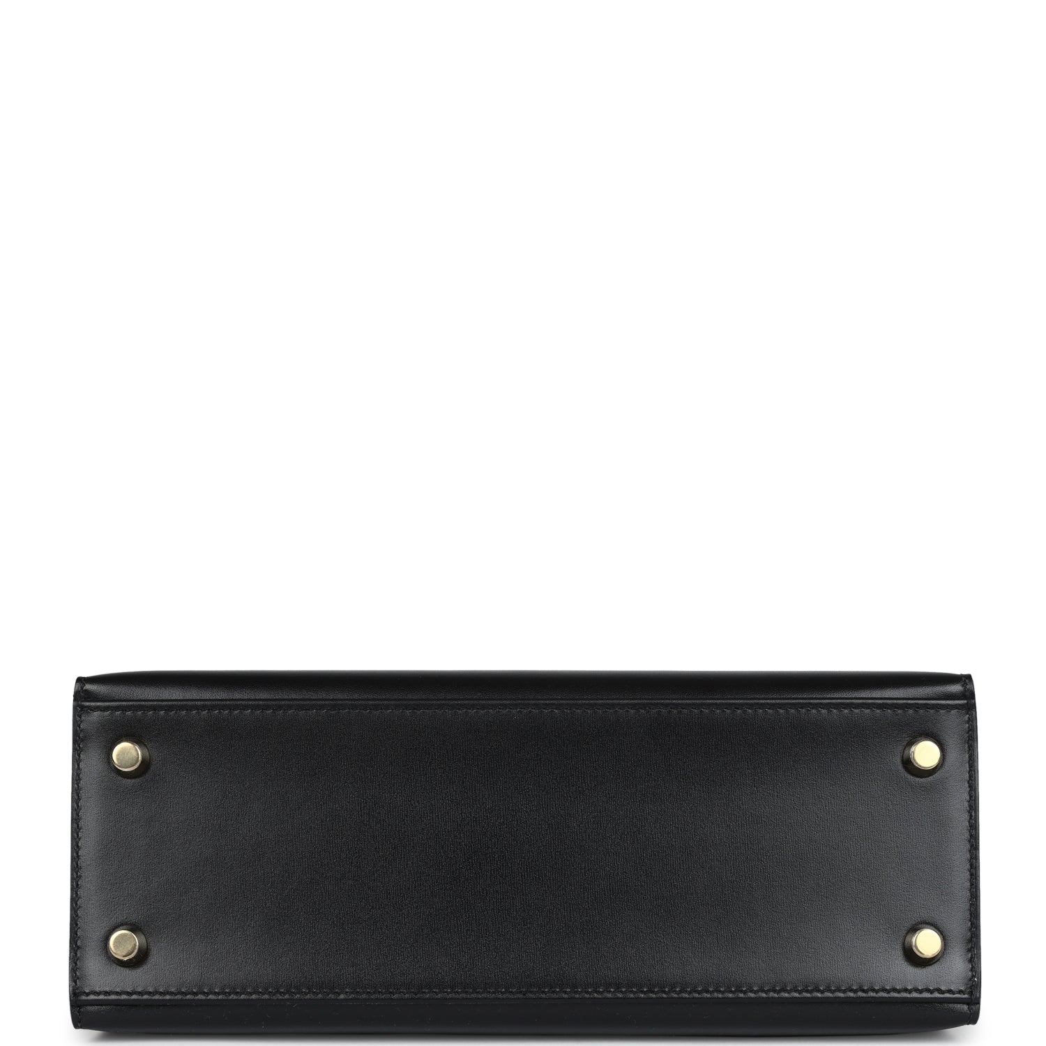 Hermes Kelly Sellier 25 Black Box Gold Hardware - Image 3