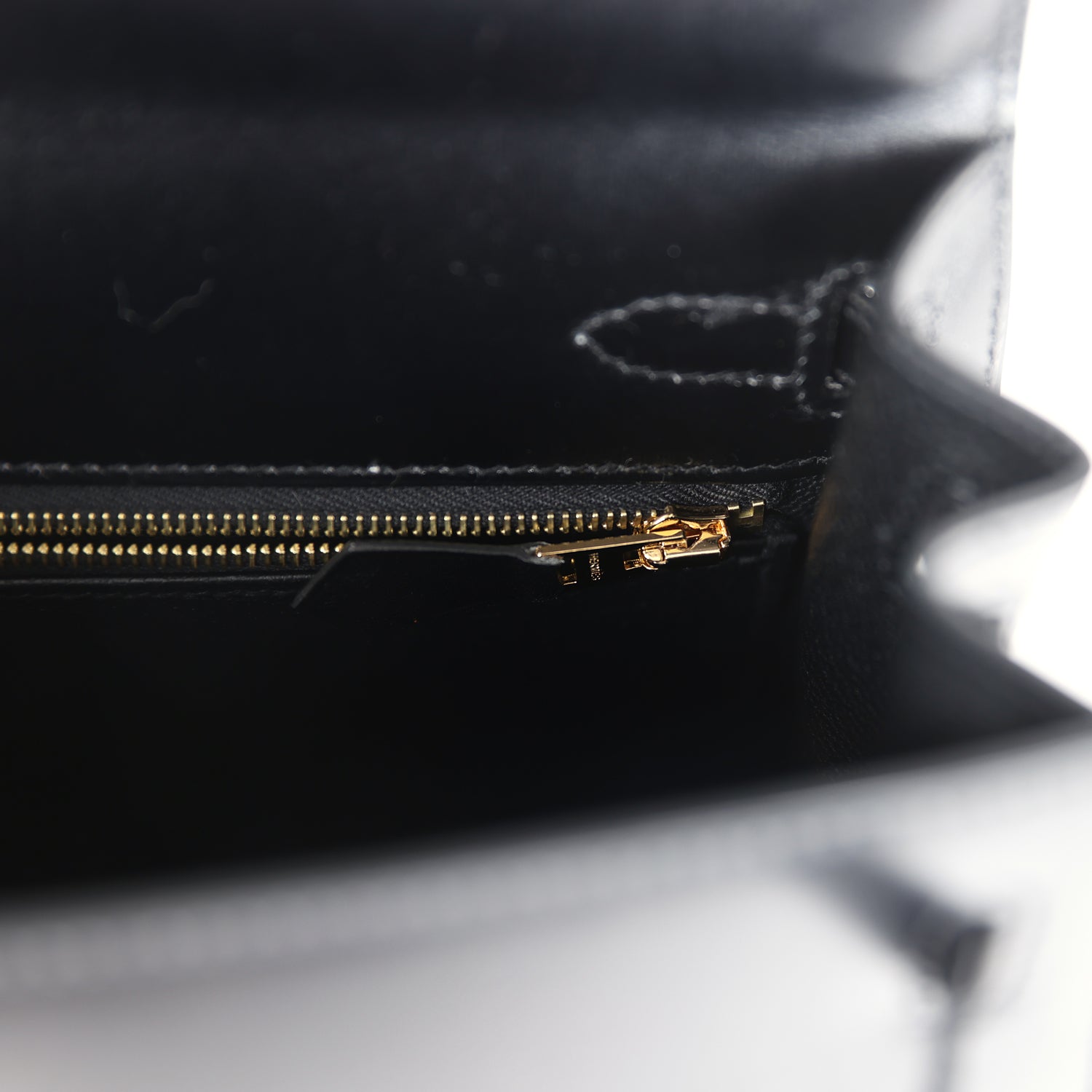 Hermes Kelly Sellier 25 Black Box Gold Hardware - Image 6