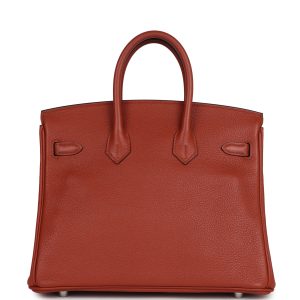 Hermes Birkin 25 Cuirve Verso Taurillon Novillo Palladium Hardware