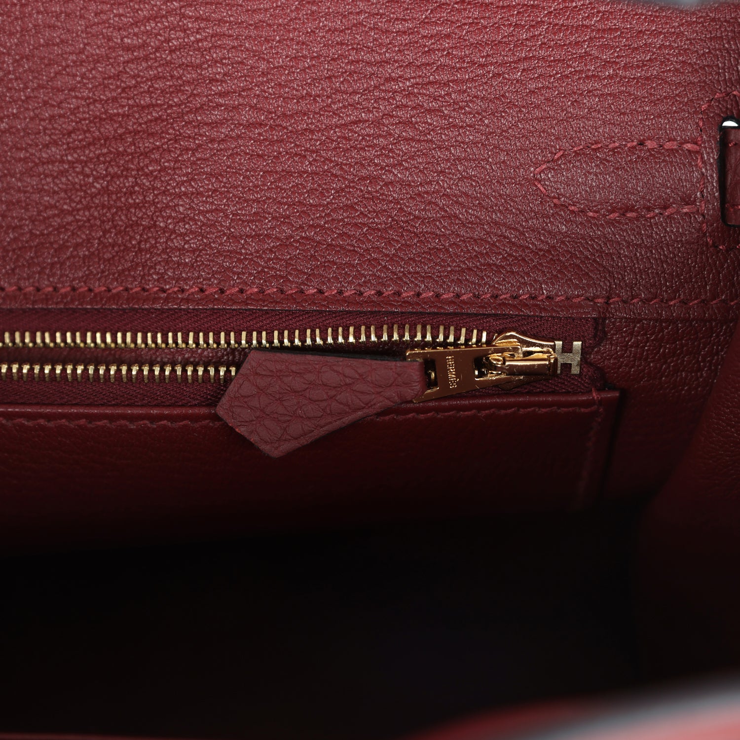 Hermes Birkin 25 Rouge H Togo Gold Hardware - Image 2