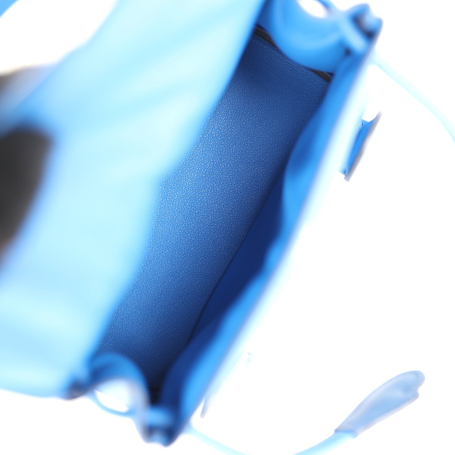 Hermes “Quelle Idolle” Kelly Doll Bleu Zellige and Bleu Agate Swift Palladium Hardware - Image 5