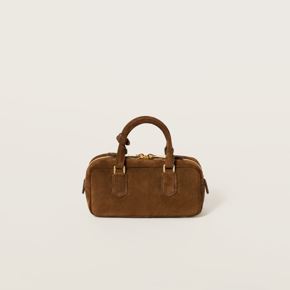 Arcadie padded suede top-handle bag - Image 3