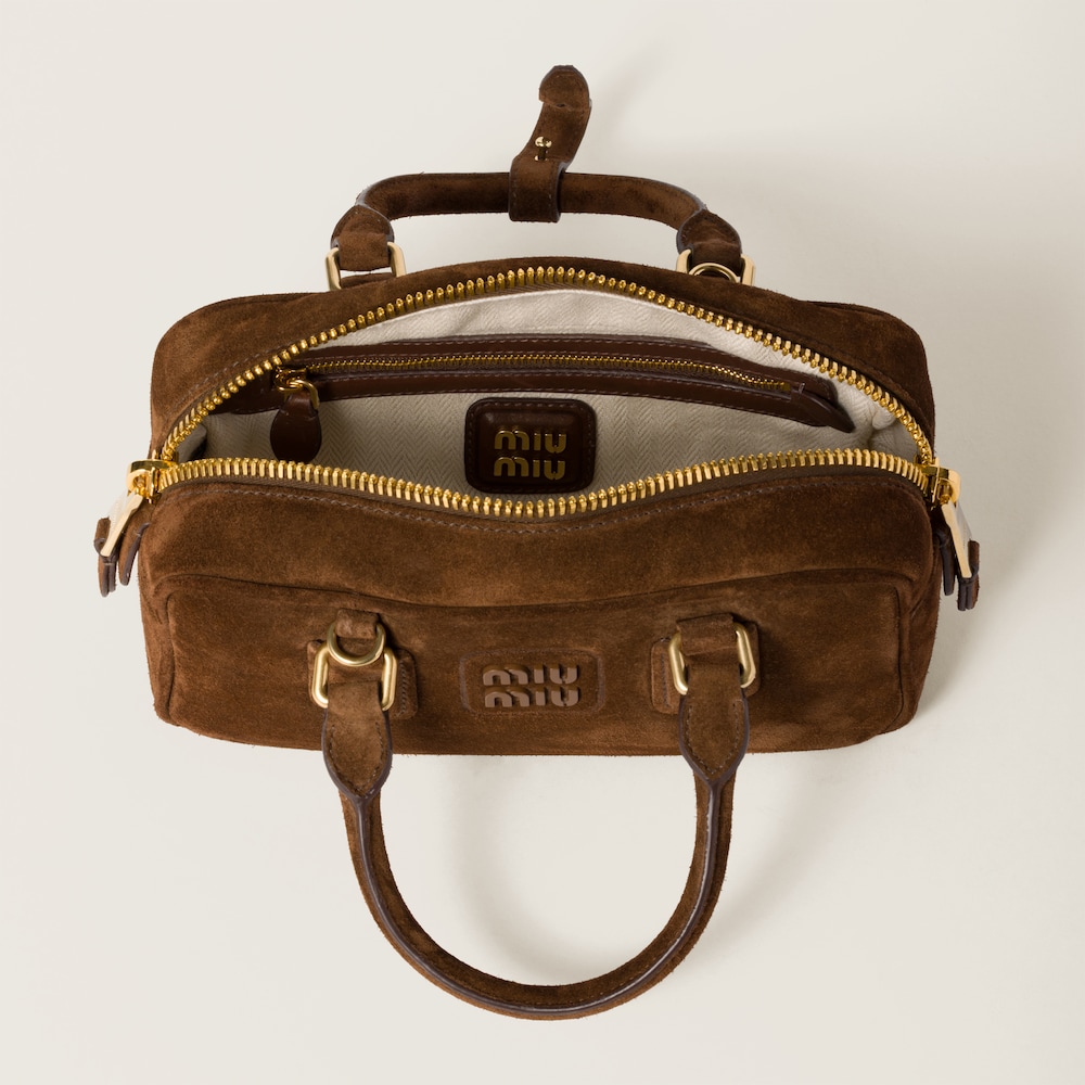 Arcadie padded suede top-handle bag - Image 2