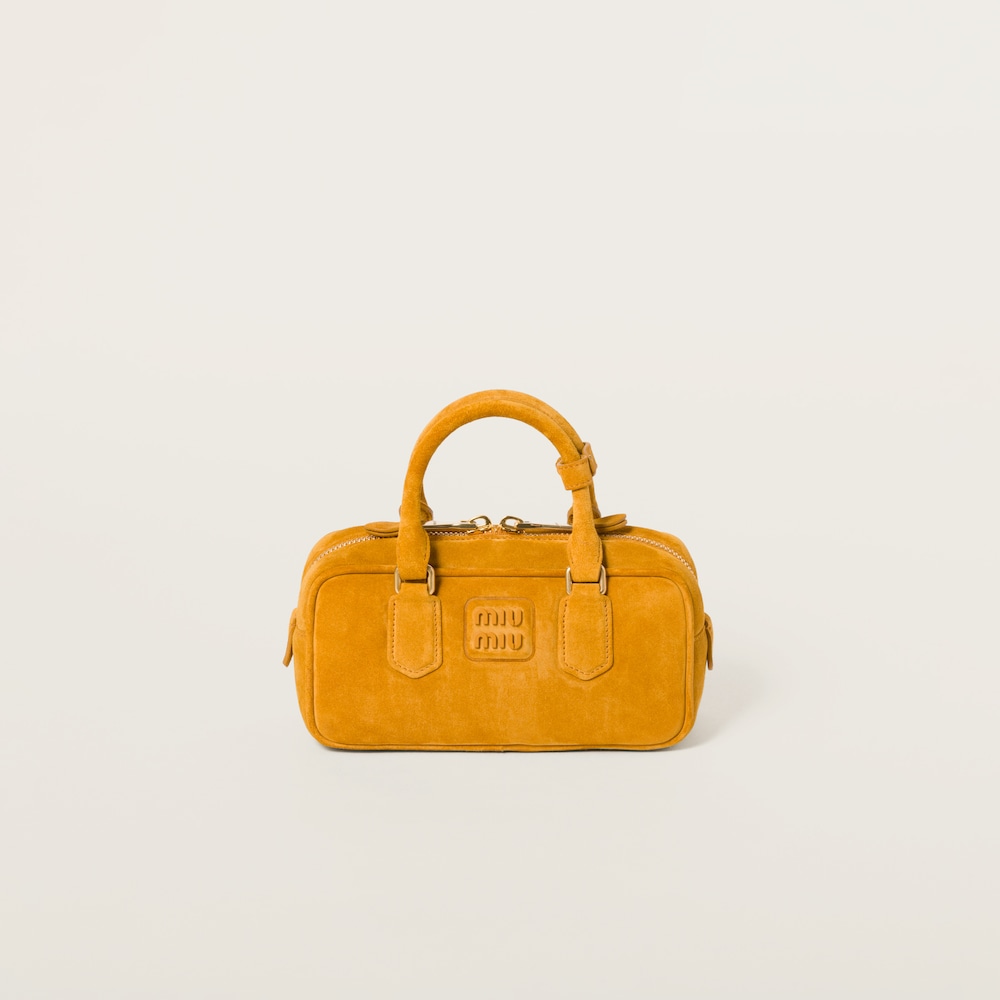 Arcadie padded suede top-handle bag - Image 3