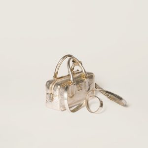 Arcadie laminated nappa leather bag