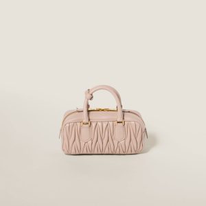 Arcadie matelassé nappa leather bag