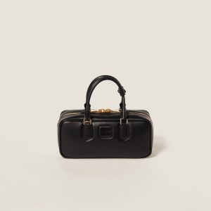 Large Arcadie leather bag