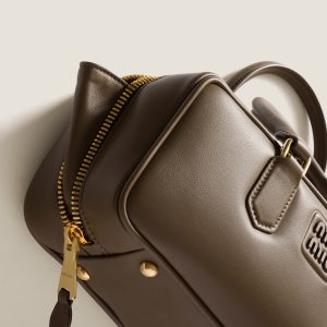 Large Arcadie leather bag