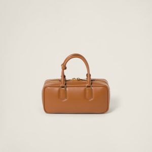 Large Arcadie leather bag