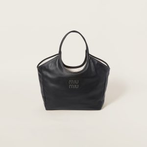 Leather tote bag