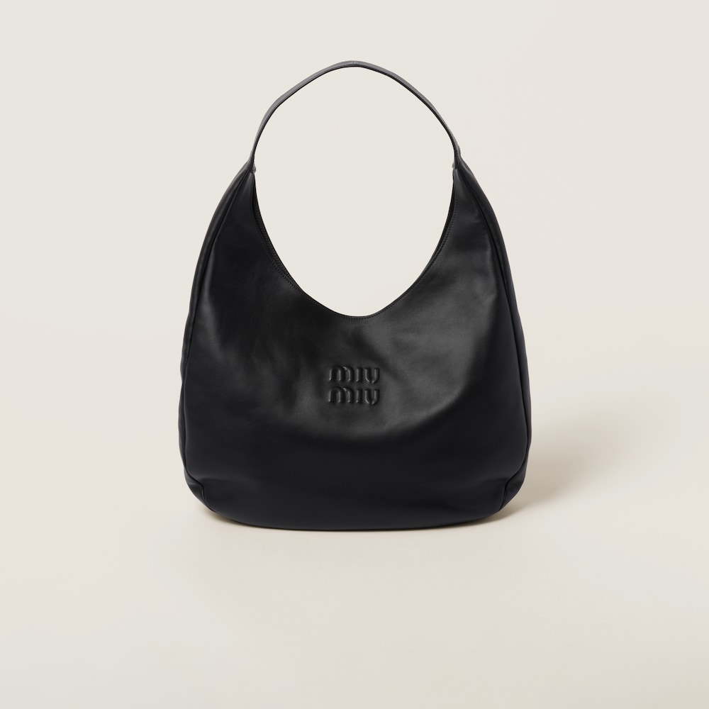 Nappa leather hobo bag - Image 4