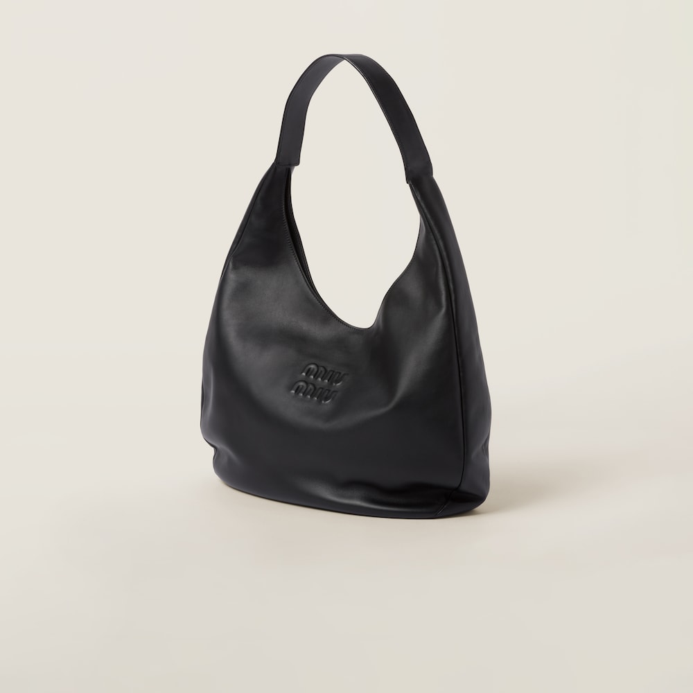 Nappa leather hobo bag - Image 3