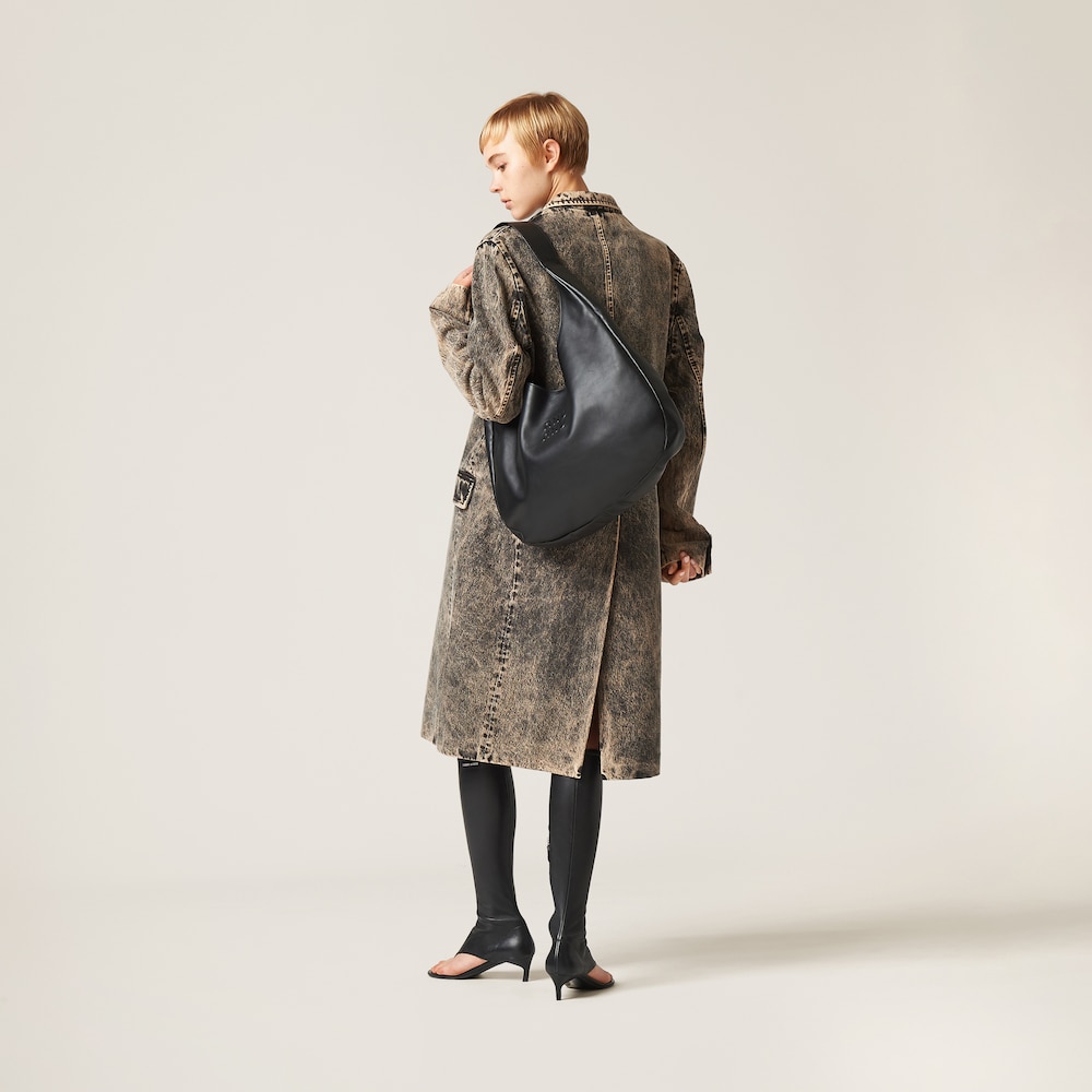 Nappa leather hobo bag - Image 5