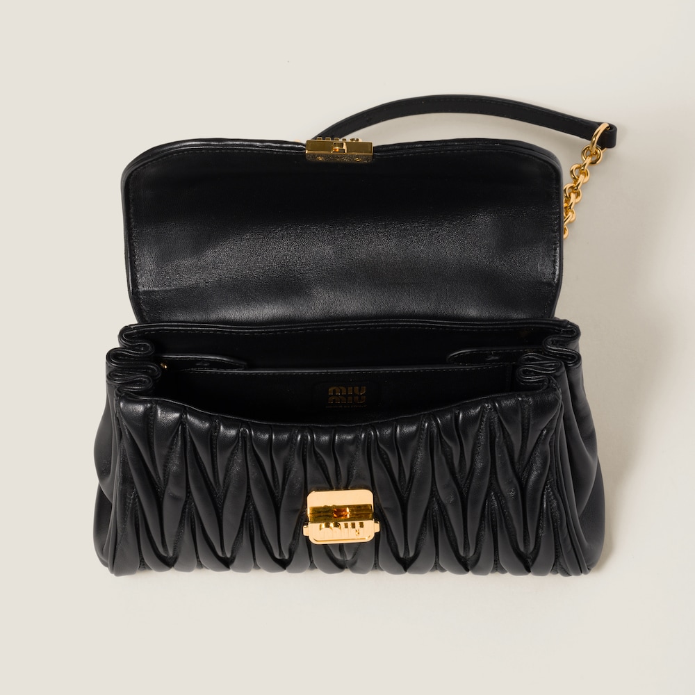 Matelassé nappa leather shoulder bag - Image 3