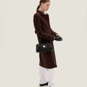 Matelassé nappa leather shoulder bag