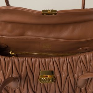 Matelassé nappa leather shoulder bag