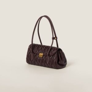 Matelassé nappa leather shoulder bag