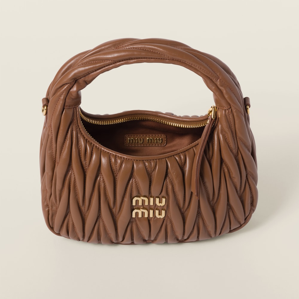 Wander matelassé nappa leather hobo bag - Image 6