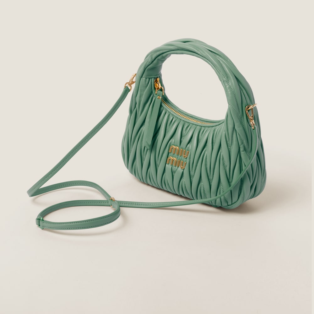 Wander matelassé nappa leather hobo bag - Image 3