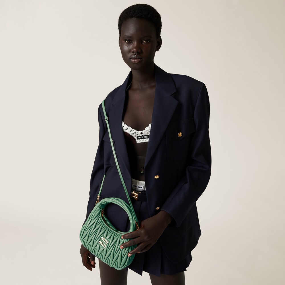 Wander matelassé nappa leather hobo bag - Image 5