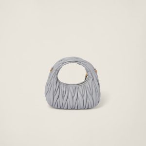 Wander matelassé nappa leather hobo mini-bag