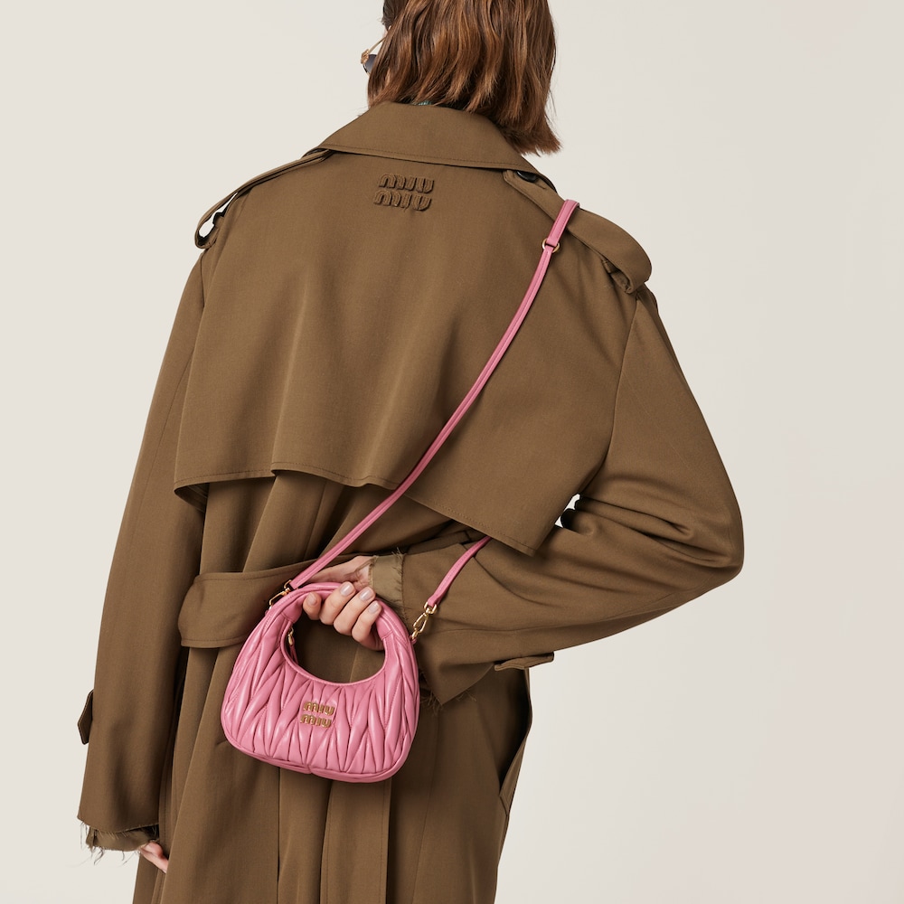 Wander matelassé nappa leather hobo mini-bag - Image 3