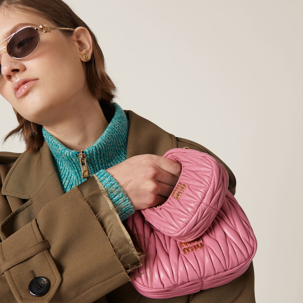 Wander matelassé nappa leather hobo mini-bag - Image 5