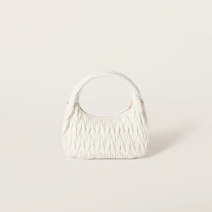 Regular wander matelassé nappa leather hobo bag