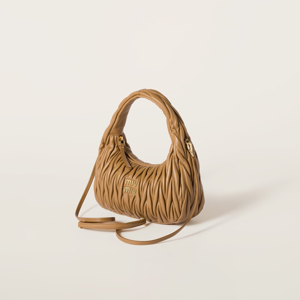 Regular wander matelassé nappa leather hobo bag - Image 3